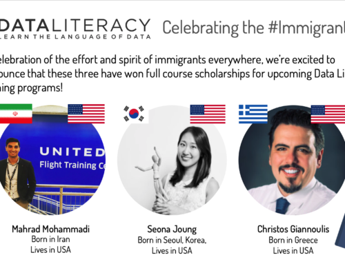 Announcing the Winners of the 1st Data Literacy Immigrant Spirit Scholarship Contest!