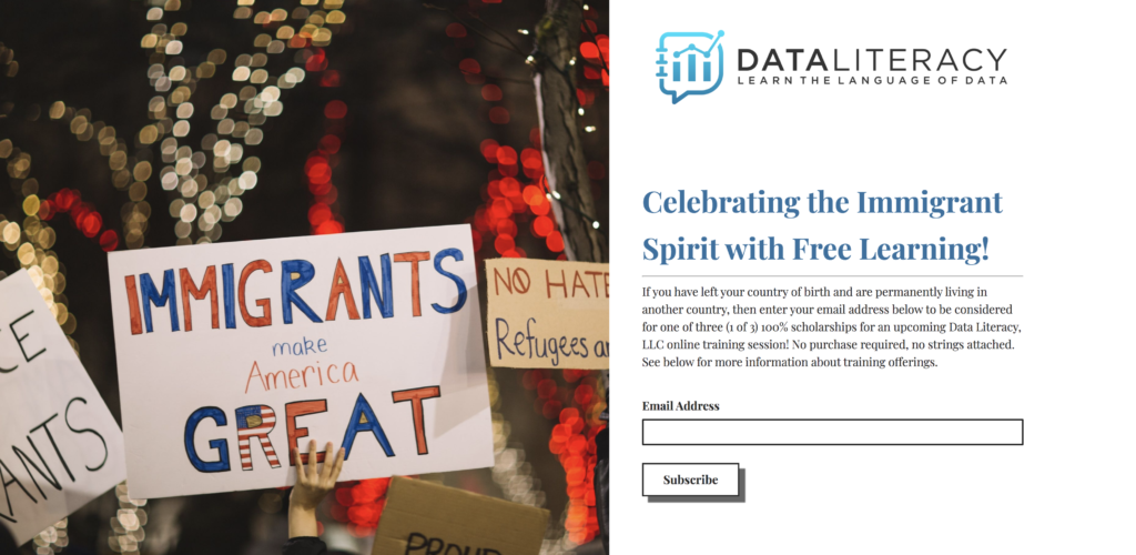 Announcing Immigrant Scholarships Data Literacy, LLC