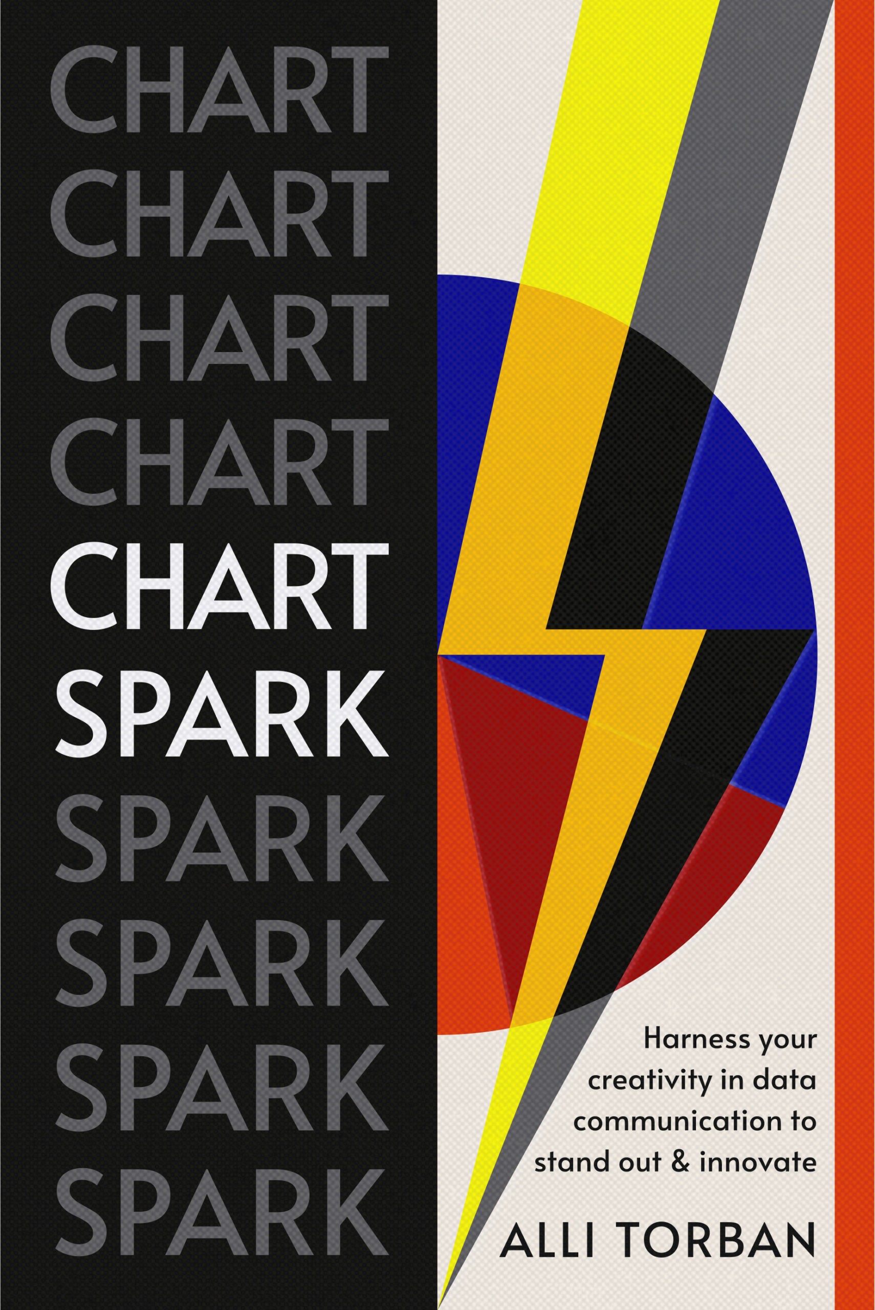Cover of Chart Spark with a lightning bolt, representing the power and energy of data visualization.