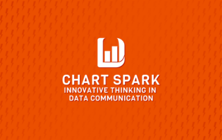 snazzy image for chart spark course with orange background with lightning bolt pattern.