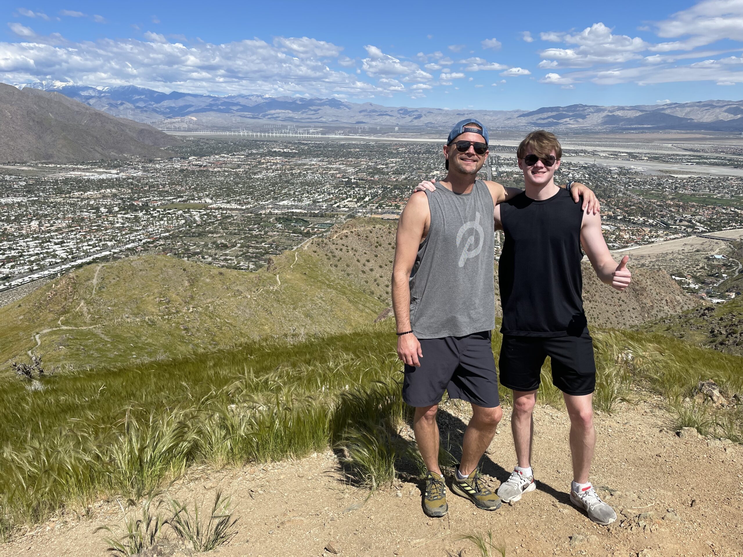 Ben and Aaron Jones on Cahuilla Peak
