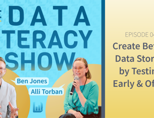 Episode 04: Create Better Data Stories by Testing Early and Often (The Data Literacy Show)