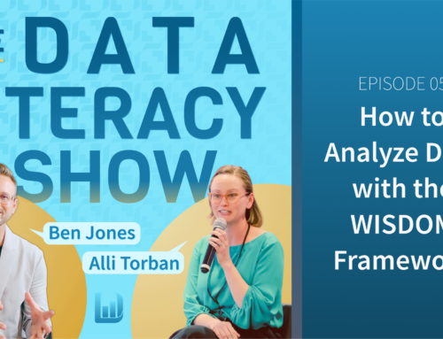 Episode 05: How to Analyze Data with the WISDOM Framework (The Data Literacy Show)