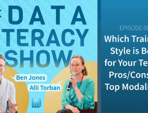 Episode 9: Which Training Style is Best for Your Team? Pros/Cons of Top Modalities (The Data Literacy Show)